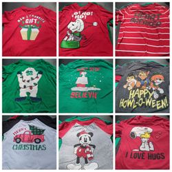 2T holiday long sleeve shirts