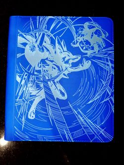Mega Lucario EX SAR Pokemon Toploader Binder Engraved Custom