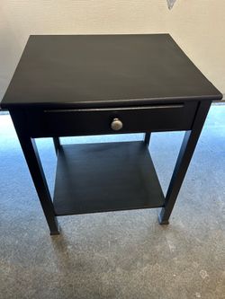 Black side table