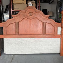 California king Bed Frame With Two Box Springs 