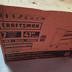 Craftman 7 Drawers Cabinet Red 