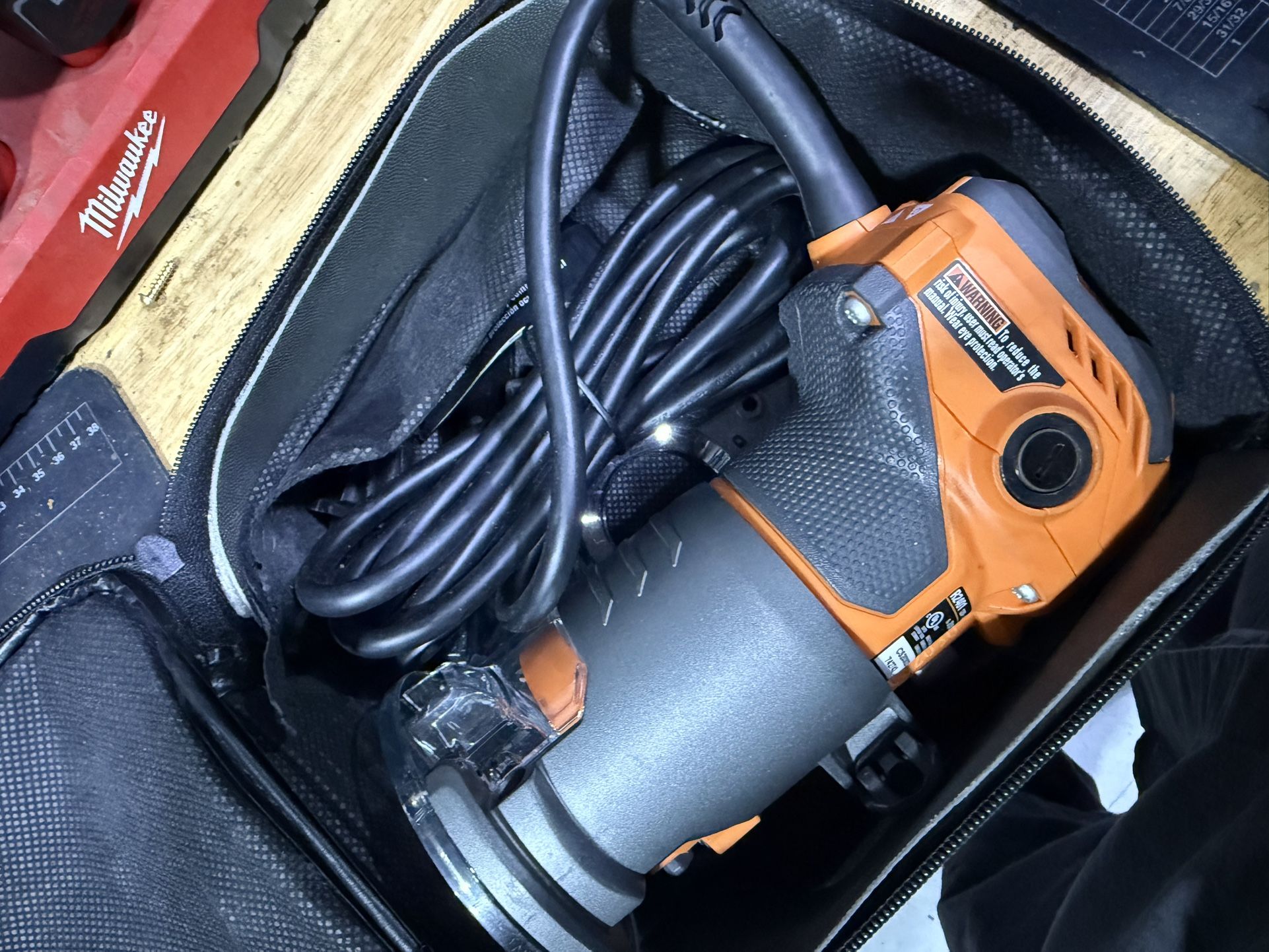 RIDGID R2401 2 HP 5.5A Corded Compact Router - Orange