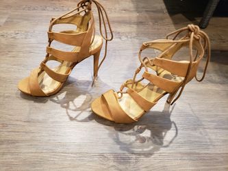 Tan summer heels