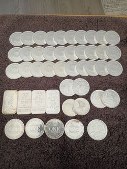999 silver 1oz bars/rounds