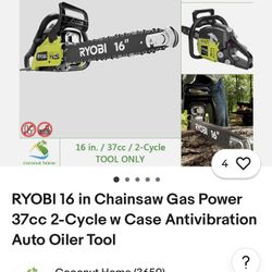 Ryobi Chainsaw 16inch 