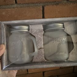 Brand New Mason Jar Salt Shakers 