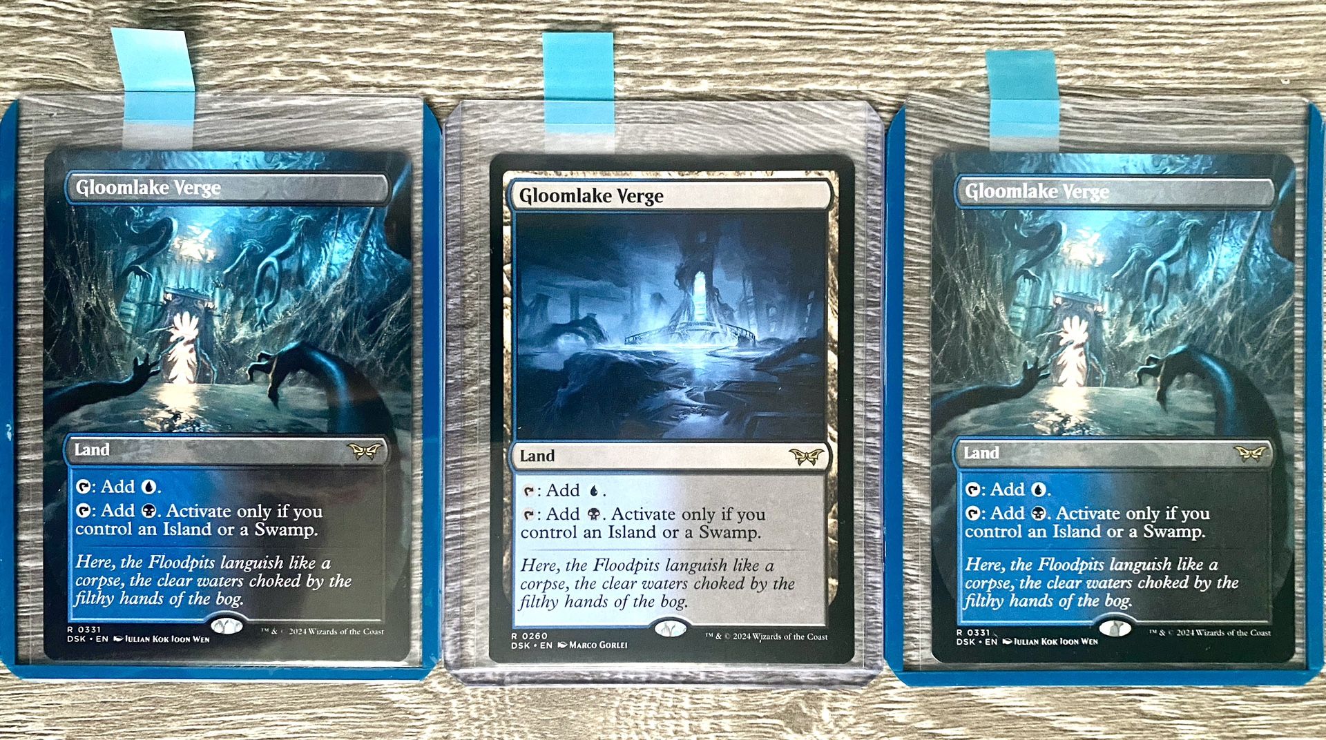 Magic TCG- Duskmourn- Gloomlake Verge- Borderless & Non- 0260, 0331