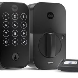 Yale Assure Lock 2 Deadbolt, Black Suede Digital Touchscreen Entry Door Lock with Electronic Keypad and Back-Up Key and Z-Wave, ‎YRD420