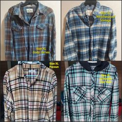XL MEN PLAID SHIRTS (CAMISAS PARA HOMBRE TALLA EXTRA GRANDE)