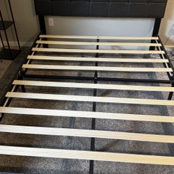 Free Molblly Queen Bed Frame With Headboard