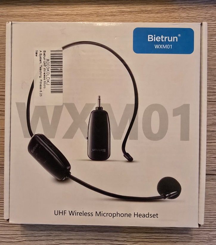Bietrun WXM01 UHF Wireless Microphone Headset