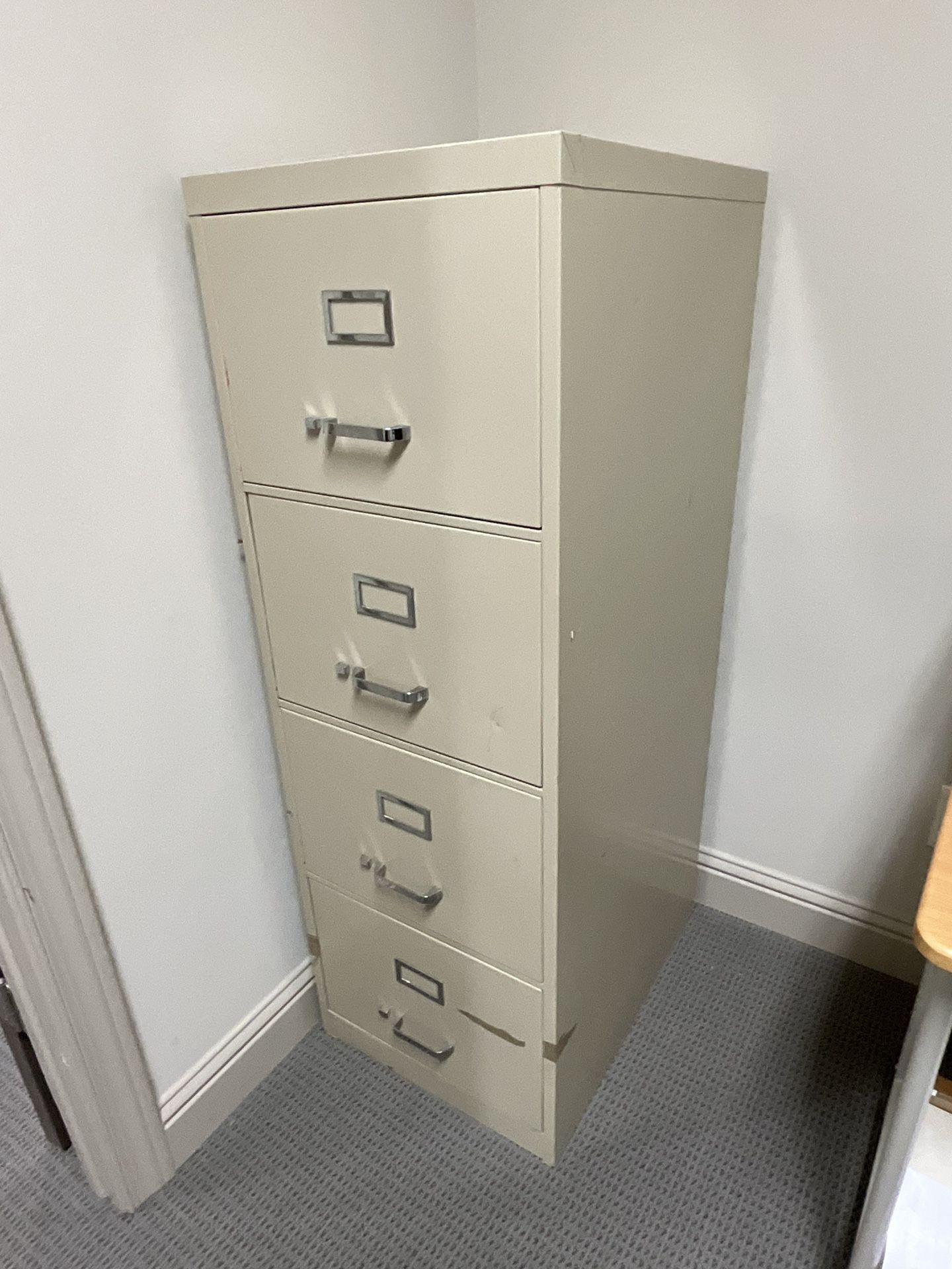 Four Drawer Putty File Cabinet