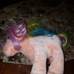 Vintage My Little pony Rainbow Pink Plush