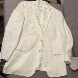 White Van Heusen Dress Coat 