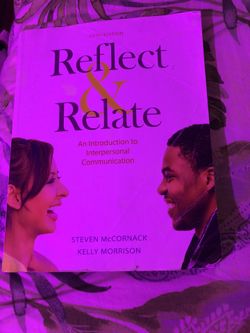 Reflect And Relate (An Introduction To Interpersonal Communication)