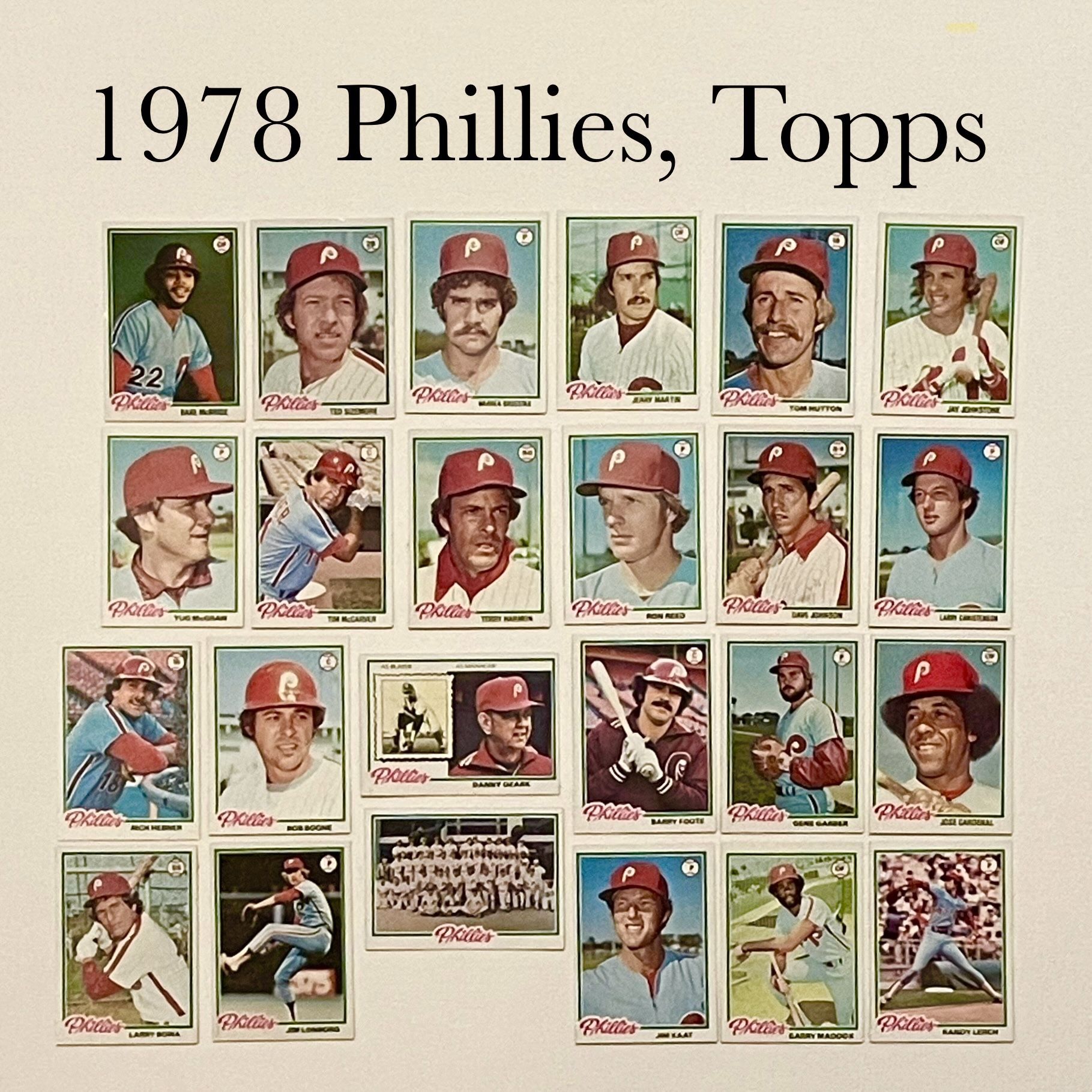 1978 Phillies Topps Cards