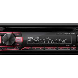 Alpine CDE-170 CD Car Radio Receiver USB Auxiliary Input Compatible