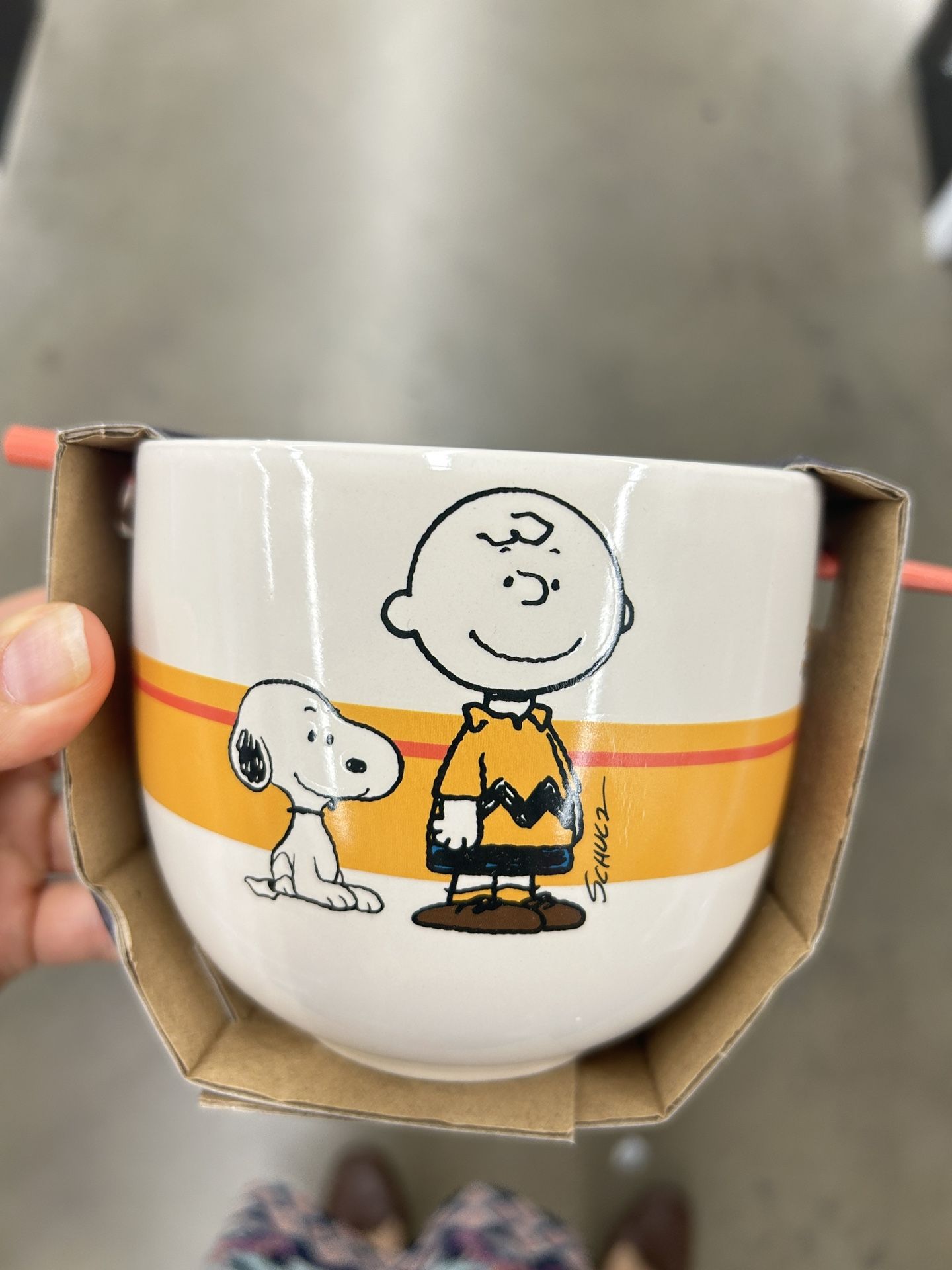 NWT Peanuts ramen bowl set 