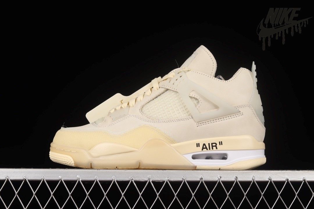 Jordan 4 Retro Off White Sail Size 4 to 13