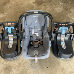 UPPAbaby MESA Infant Car Seat V1 + 2x Bases