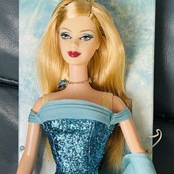 December Turquoise Birthstone Collection Barbie Doll from 2002, Mattel B2397