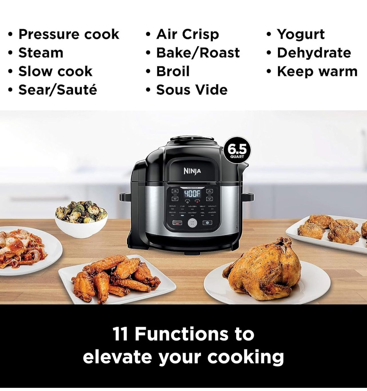 REDUCED… NEW Ninja Foodi 11-in-1 Pro Pressure Cooker & Air Fryer