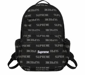 Supreme water resistant Cordura backpack black reflective