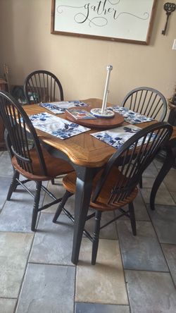 Table and 4 chairs