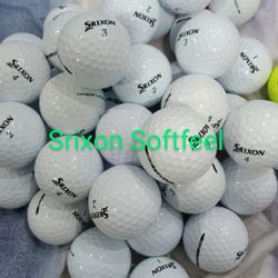 50 Used Srixon Softfeel Balls In Excellent Condition Mint To 4a 