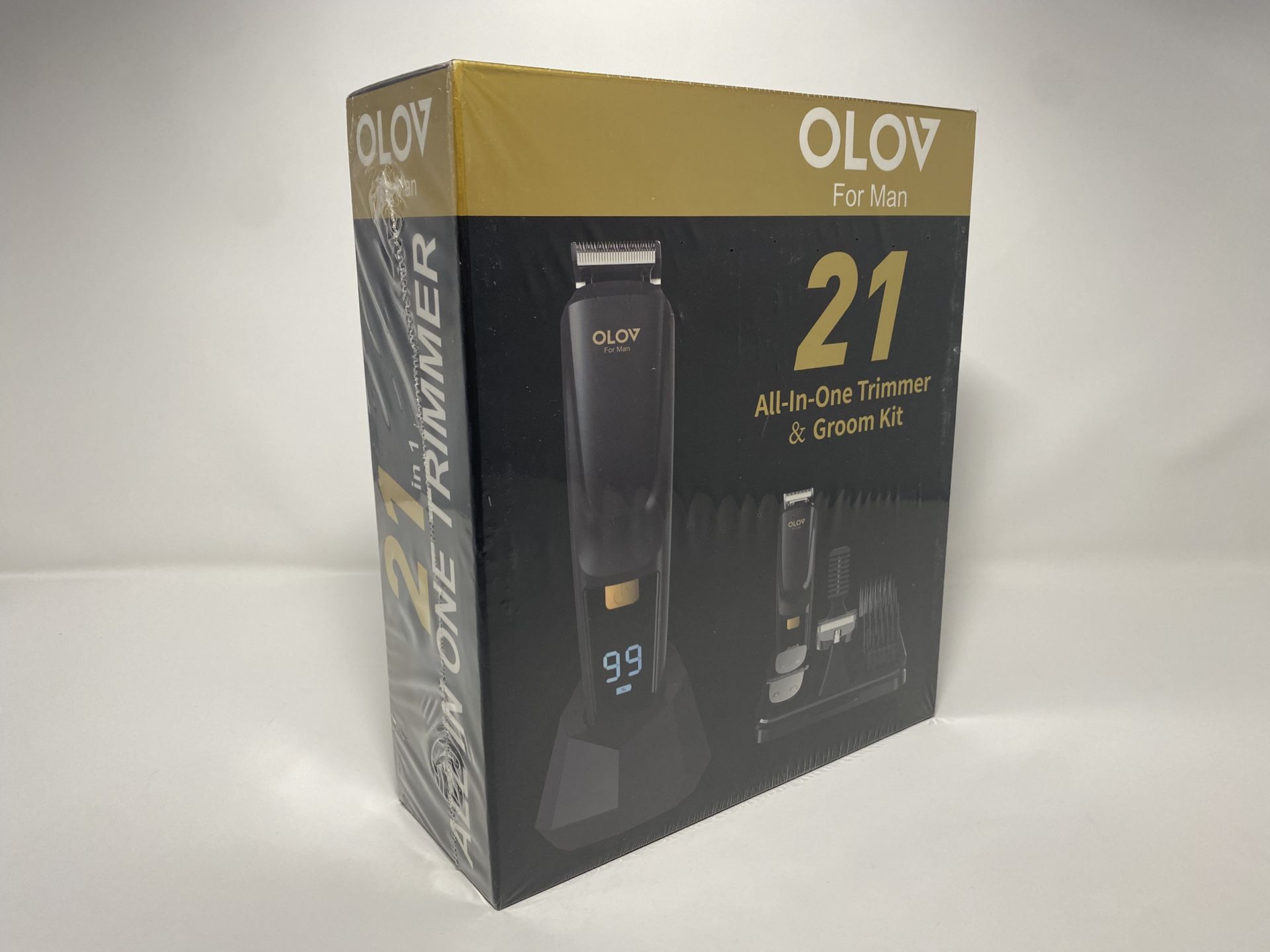 OLOV Man Beard Trimmer 21 Piece All-In-One Mens Grooming Kit Hair Clippers