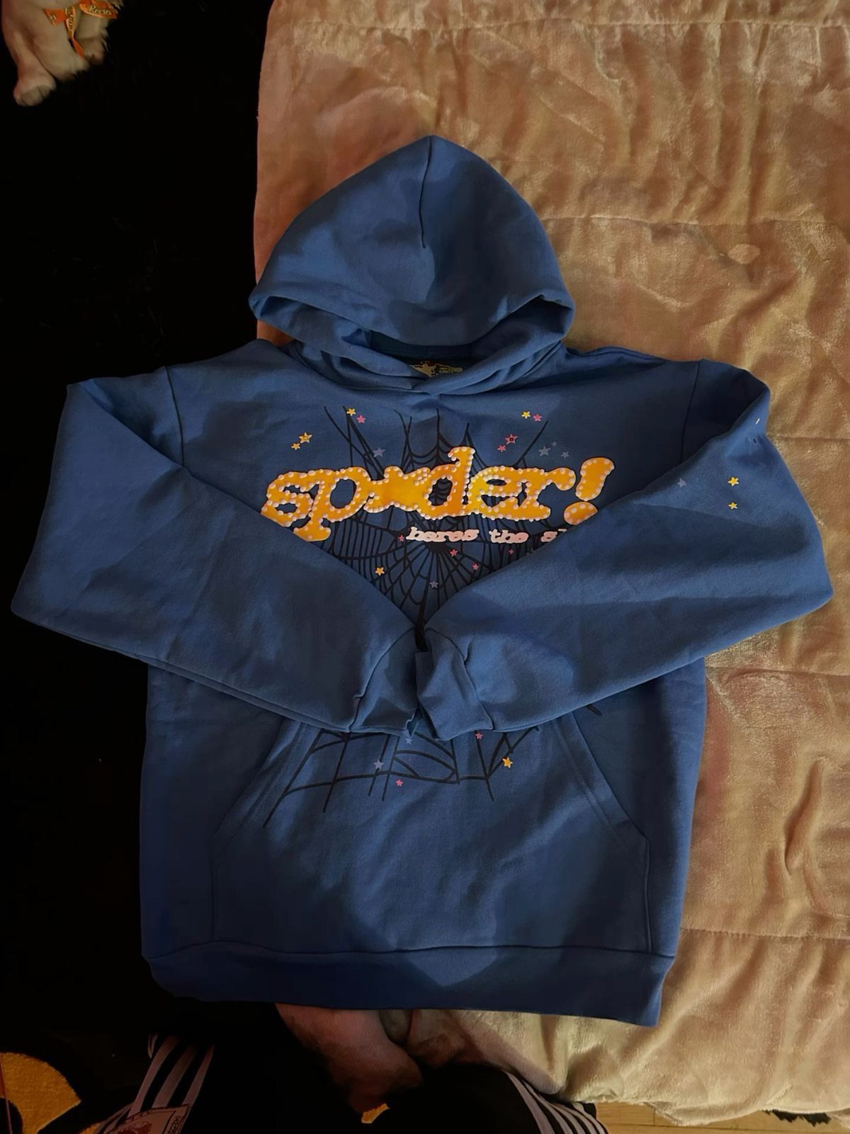 Blue sp5der hoodie