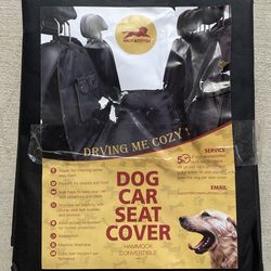 Pet Back Seat Cover Protector for Dogs - Black / Hammock Style