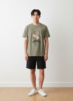 Nike Unisex Dri-FIT Running Grows On You Graphic TShirt Size XL Gray *Pre-loved*