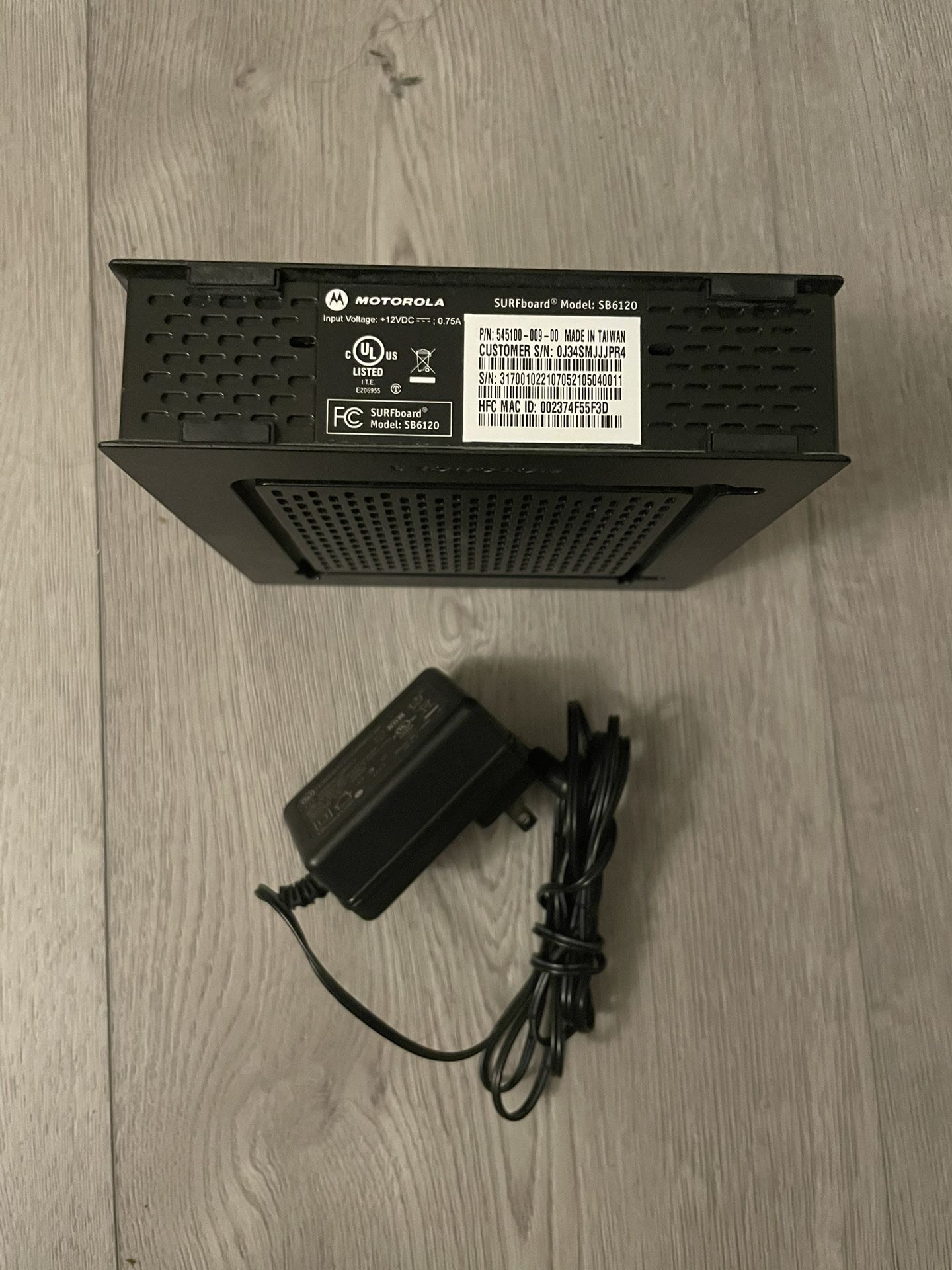 Motorola SB6120 DOCSIS 3.0 Cable Modem