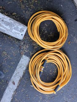 Heavy Duty Yellow Extension Cords – Set of 2