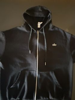 alo zip up hoodie