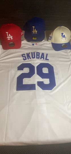 Skubal #29 MLB Jersey with 3 LA Dodgers Caps