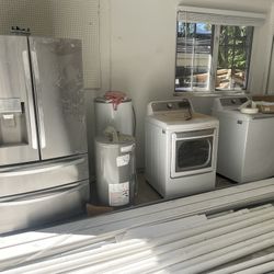 For sale Refrigerator, washer dryer, and 2 boilers 