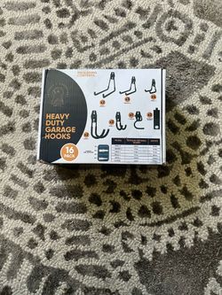 Heavy duty garage hooks.   16pack