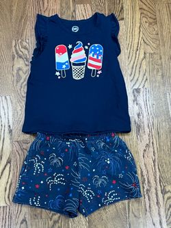 Girls 4th of July Outfit 7/8
