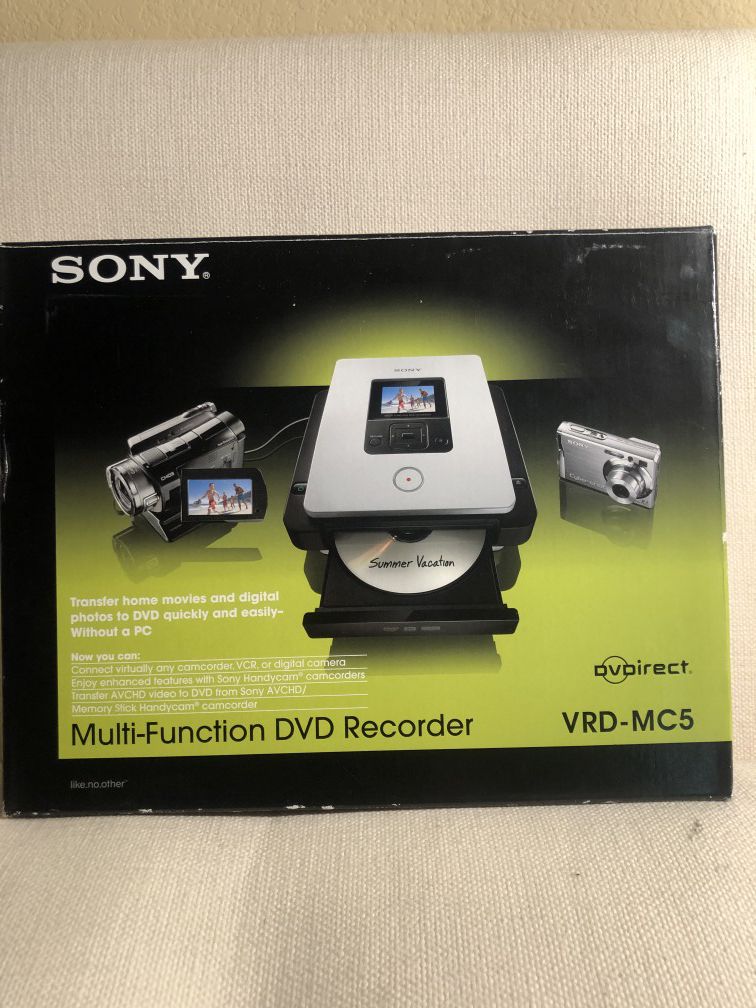 Sony DVD Recorder DVDirect™ VRD-MC5 Multifunction DVD Burner w 2.5" Screen