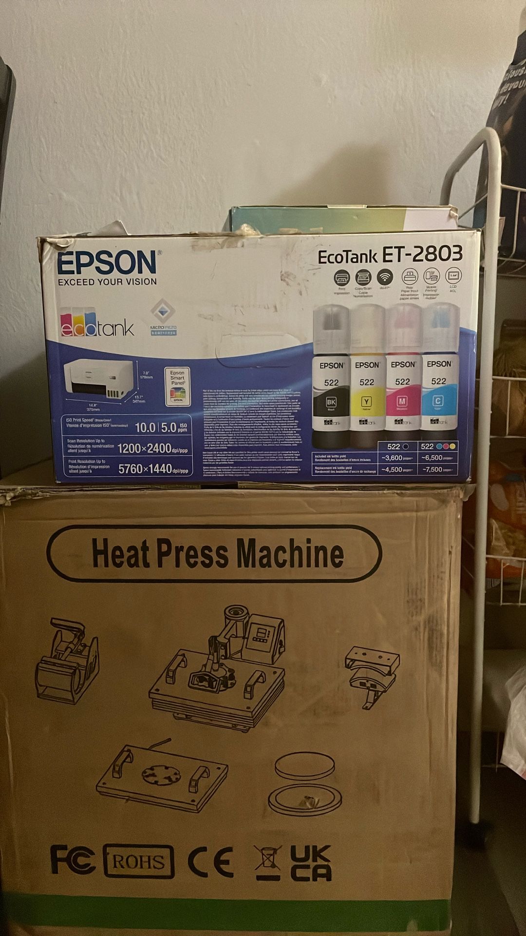 Sublimation Printer/ 5 In 1 Heat press