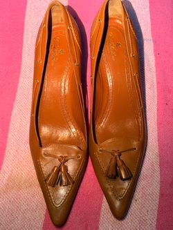 Brooks Brothers Leather Tassel Flats – Size 8