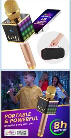 Karaoke Microphone - Wireless, Bluetooth Karaoke Machine