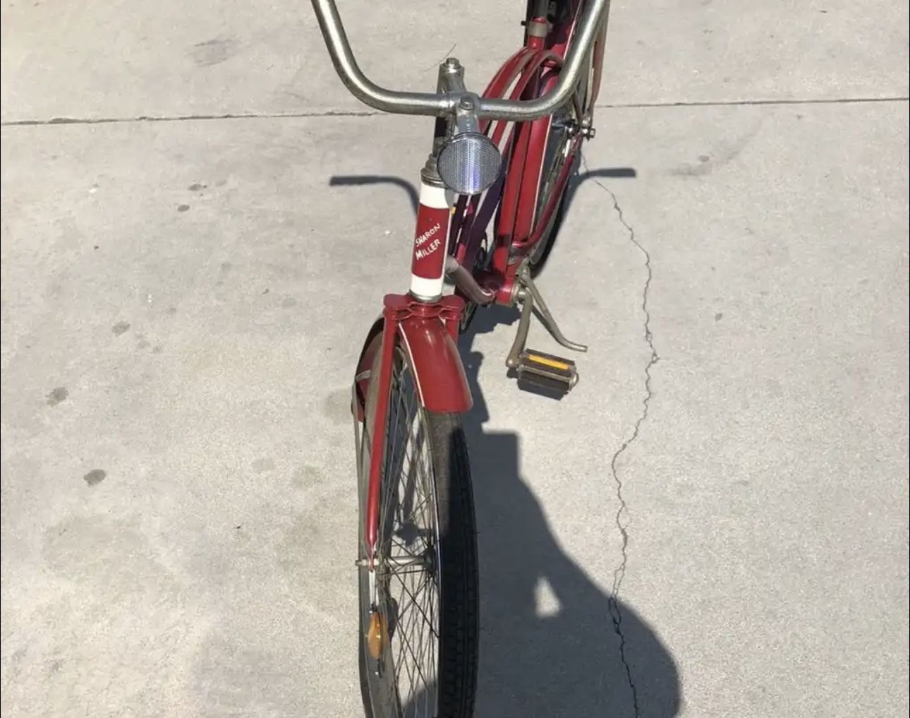 red banana seat bike