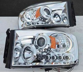 06-08 Dodge Ram LED Projector Headlights Luces Focos Micas Faros Faroles Headlamps