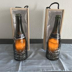 Wedding Wine Bottle Candles 