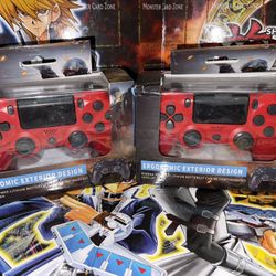 Third Party Game Controller for PS4 - Black and Red