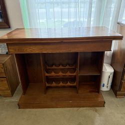 2in 1 Casino Game Table & Bar Cabinet 