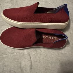 Rothy's Burgundy Slip-On Shoes